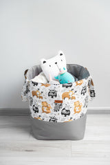 Кош За Играчки Миещи Мечки Сив 35X47 Sensillo