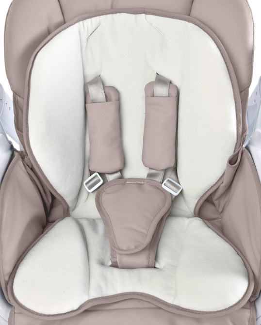 Столче За Хранене и Електрическа Люлка 2в1 Индиго Beige Caretero