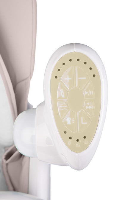 Scaun înalt și leagăn electric 2 în 1 Indigo Beige Caretero