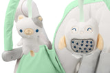 Столче За Хранене И Електрическа Люлка 2В1 Индиго Mint Caretero