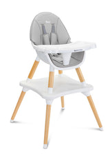 Tuva Grey High Chair Caretero