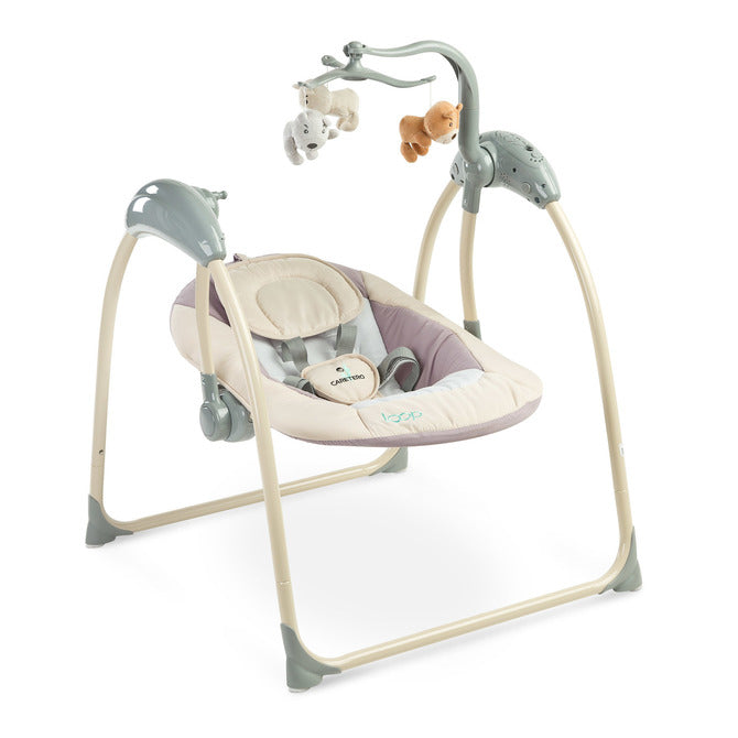 Електрическа люлка Loop до 12кг Beige Caretero