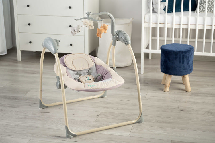 Електрическа люлка Loop до 12кг Beige Caretero