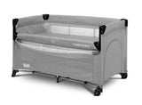 Folding playpen with drop side Esti Grey Caretero