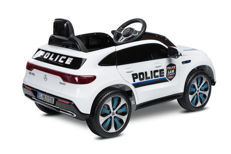 Battery-operated Car Mercedes Benz Eqc Police White Caretero Toyz