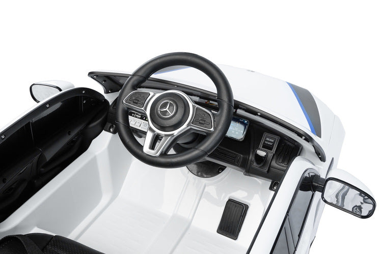 Battery-operated Car Mercedes Benz Eqc Police White Caretero Toyz