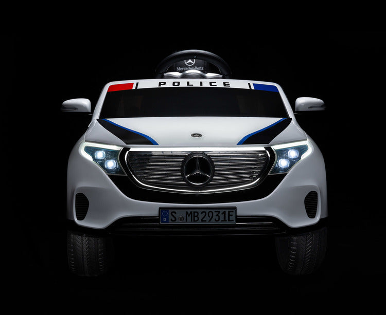 Battery-operated Car Mercedes Benz Eqc Police White Caretero Toyz