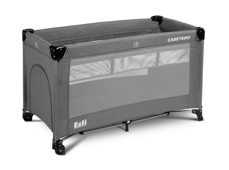 Esti Graphite Caretero folding playpen with drop side