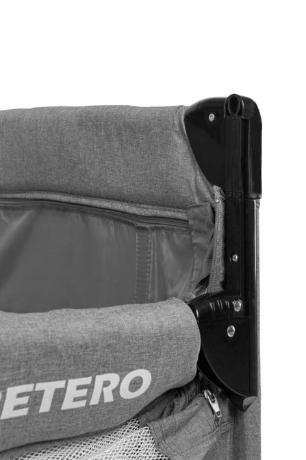 Esti Graphite Caretero folding playpen with drop side