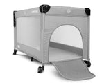 Folding playpen with drop side Esti Grey Caretero