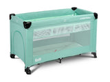 Foldable Playpen 2 Levels With Drop Side Esti Mint Caretero