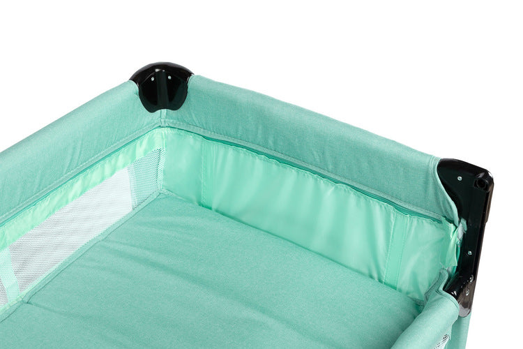 Foldable Playpen 2 Levels With Drop Side Esti Mint Caretero
