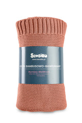 Patura Bambus Si Bumbac Coral 100x80cm