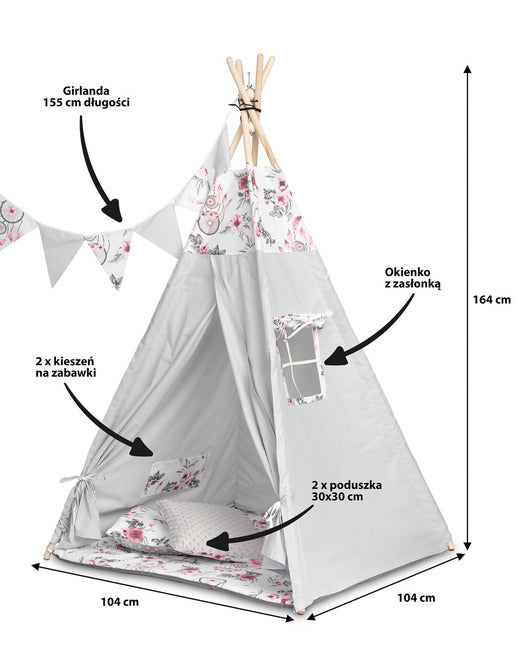 Палатка Tipi Dream Catchers Pink Caretero Toyz