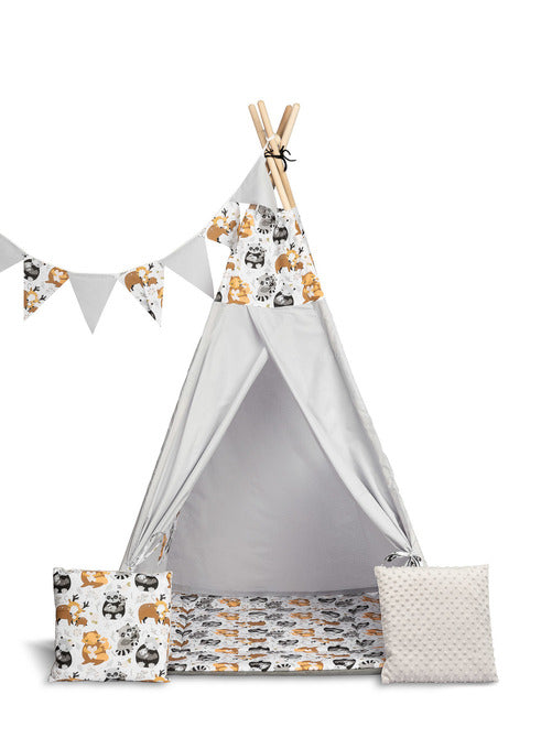 Палатка Tipi Raccоns Grey Caretero Toyz