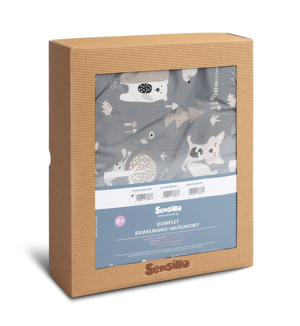Cotton Sleeping Set Graphite Sensillo