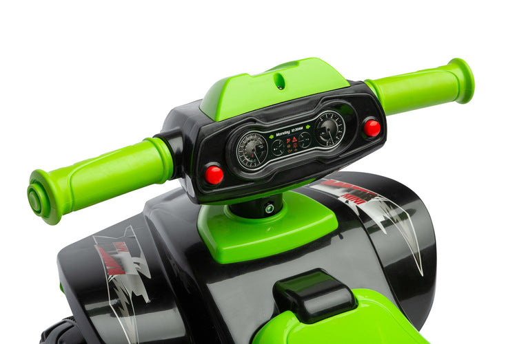 ride a four-wheeled motorcycle Mini Raptor Green Caretero Toyz