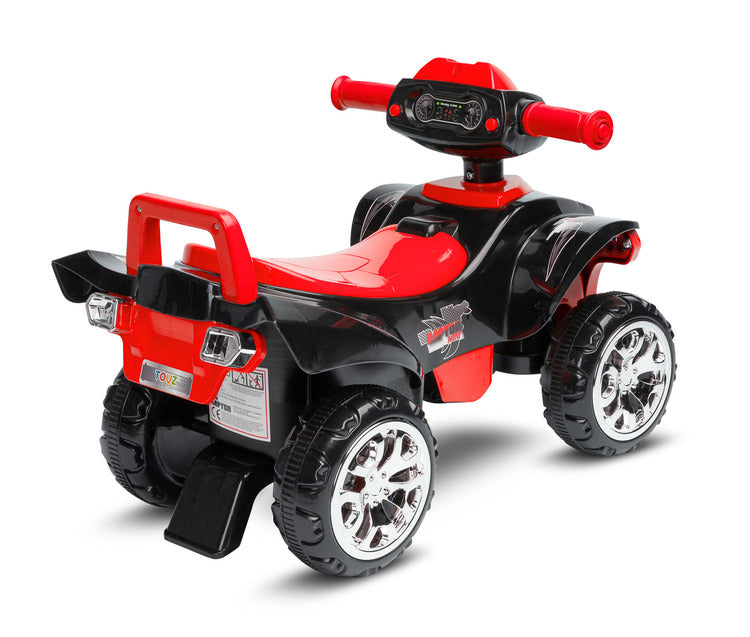 Mini Raptor Red Four-Wheel Ride-On Motorcycle Caretero Toyz