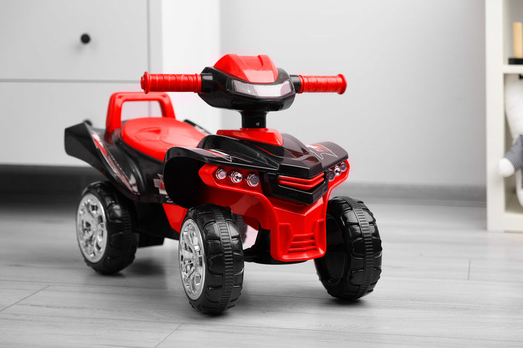 Mini Raptor Red Four-Wheel Ride-On Motorcycle Caretero Toyz
