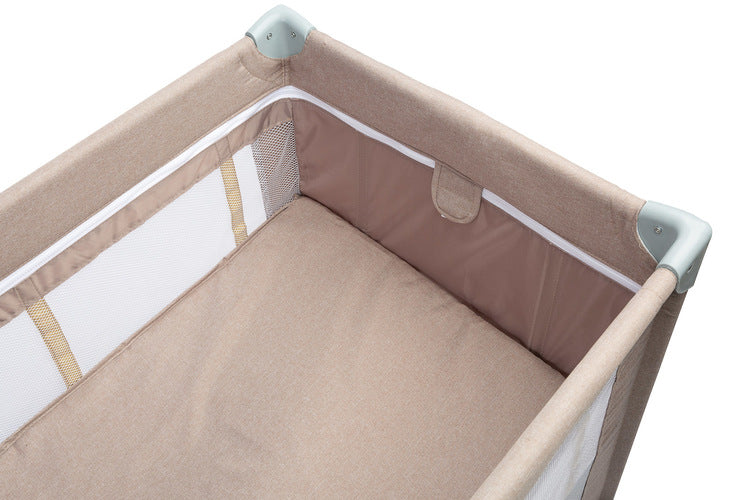 Foldable travel cot 2 levels Basic Beige Caretero