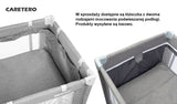Foldable travel cot 2 levels Basic Beige Caretero