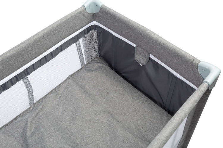 Foldable travel cot 2 levels Basic Light Grey Caretero