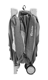 Foldable Travel Cot Basic Plus Graphite 2 Levels Caretero