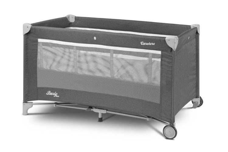 Сгъваема Кошара За Пътуване Basic Plus Graphite 2 Нива Caretero