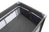 Foldable Travel Cot Basic Plus Graphite 2 Levels Caretero