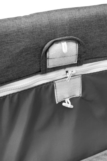 Foldable Travel Cot Basic Plus Graphite 2 Levels Caretero