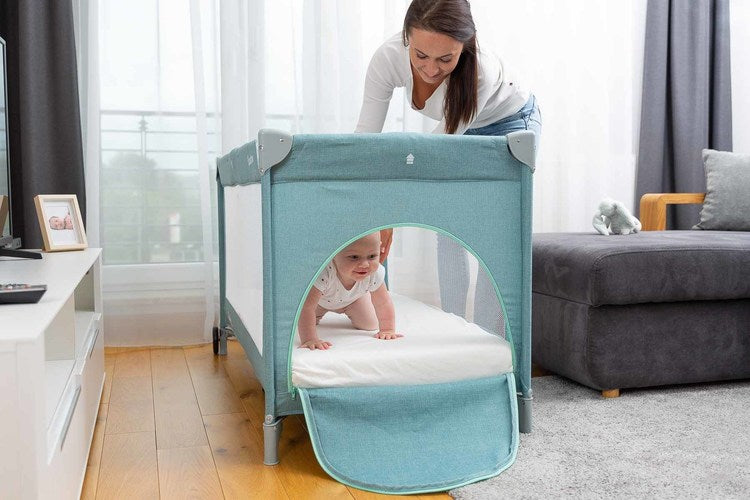 Сгъваема Кошара За Пътуване Basic Plus Lavenda 2 Нива Caretero