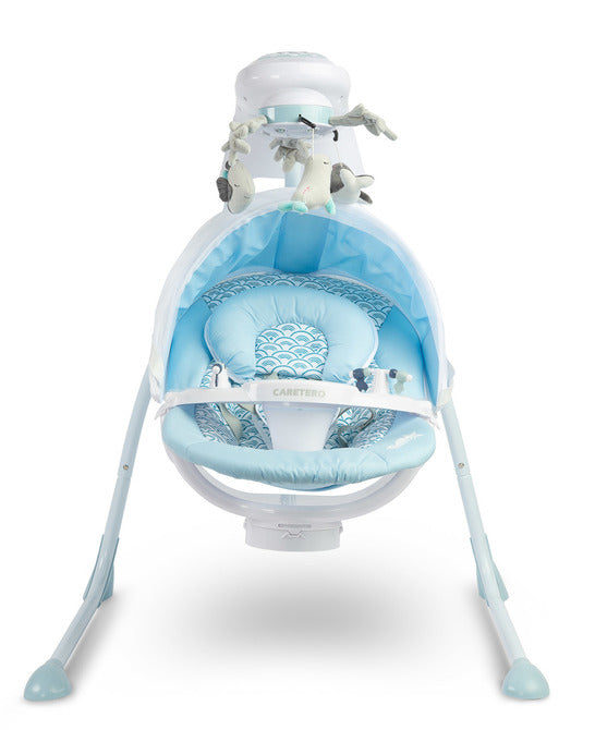 Electric Swing Lounger up to 12kg Blue Caretero