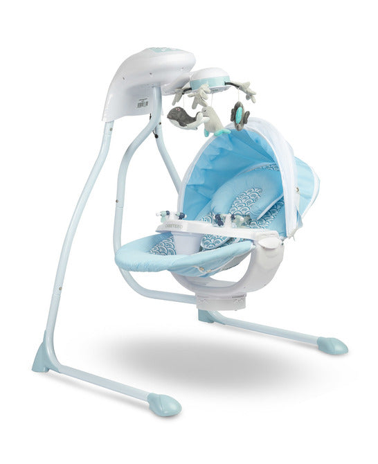 Electric Swing Lounger up to 12kg Blue Caretero