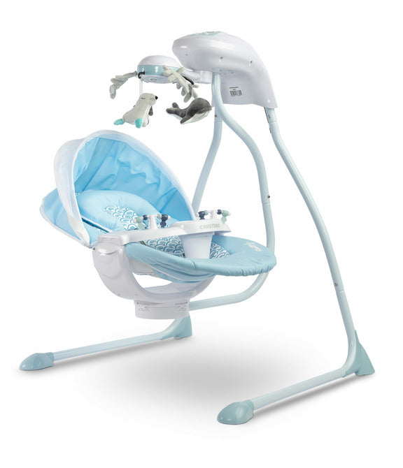 Leagăn electric cu greutate de până la 12 kg Blue Caretero