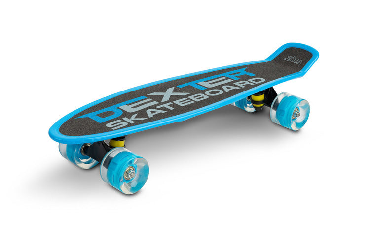 Skateboard Dexter Blue + Casca Si Protectoare Caretero Toyz