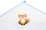 Бебешка Хавлия С Качулка 100X100 Fox Синя Sensillo