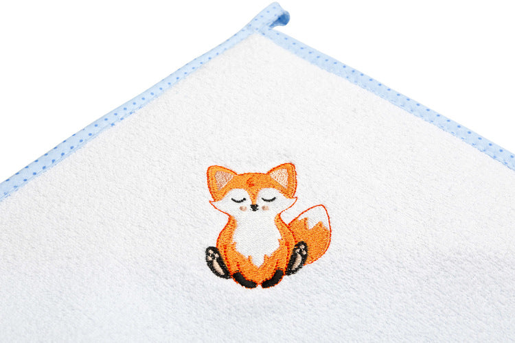 Бебешка Хавлия С Качулка 100X100 Fox Синя Sensillo