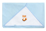 Бебешка Хавлия С Качулка 100X100 Fox Синя Sensillo