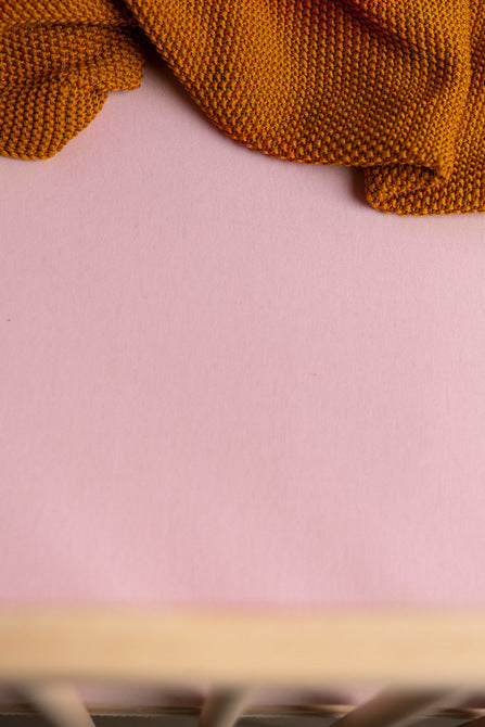 Памучен Чаршаф С Ластик Jersey Deluxe Pink 60X120 Sensillo