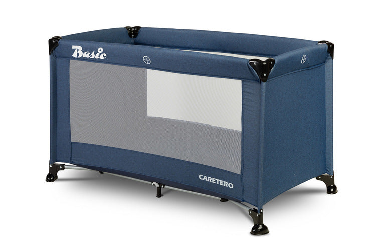 Foldable Travel Cot 1 Tier Basic Navy