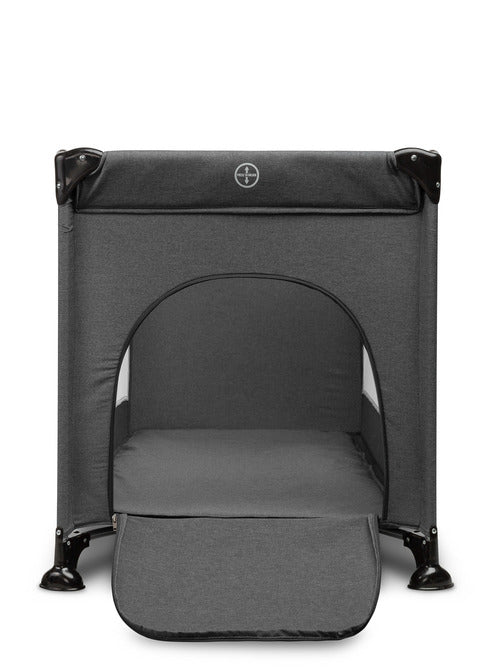 Foldable travel cot 1 level Basic Graphite Caretero