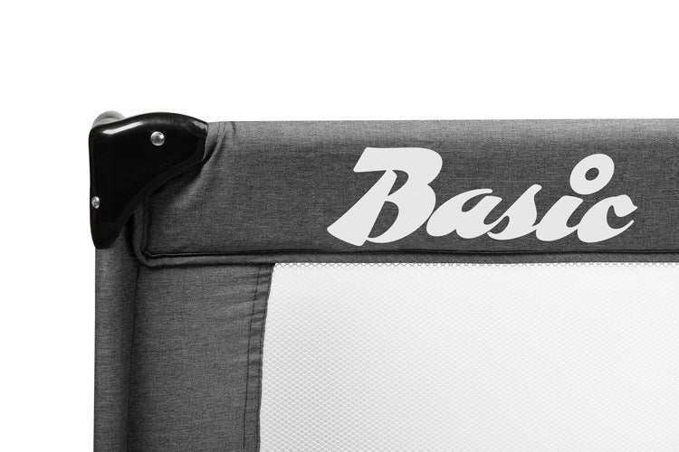Foldable travel cot 1 level Basic Graphite Caretero