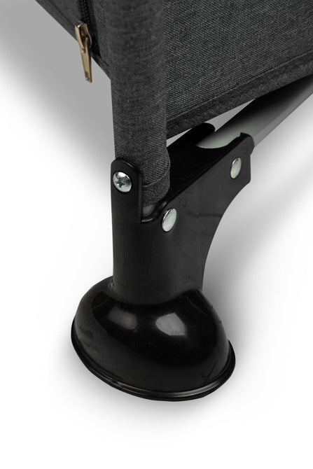 Foldable travel cot 1 level Basic Graphite Caretero