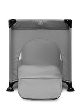 Foldable travel cot 1 level Basic Grey Caretero