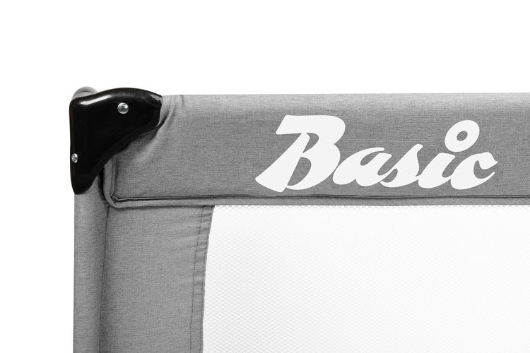 Foldable travel cot 1 level Basic Grey Caretero