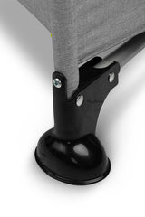 Foldable travel cot 1 level Basic Grey Caretero