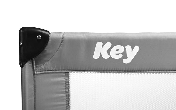Folding travel cot Key Graphite Caretero