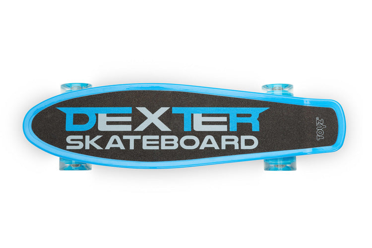 Skateboard Dexter Blue + Casca Si Protectoare Caretero Toyz