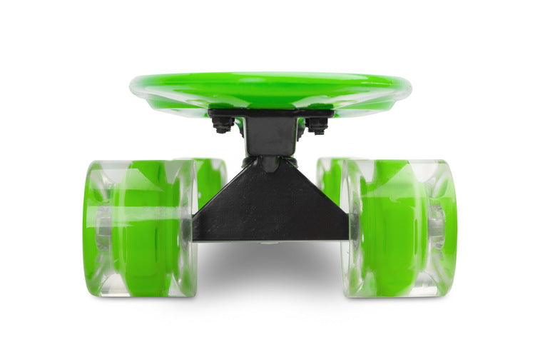 Skateboard Dexter Green + Casca Si Protectoare Caretero Toyz