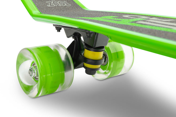 Skateboard Dexter Green + Casca Si Protectoare Caretero Toyz
